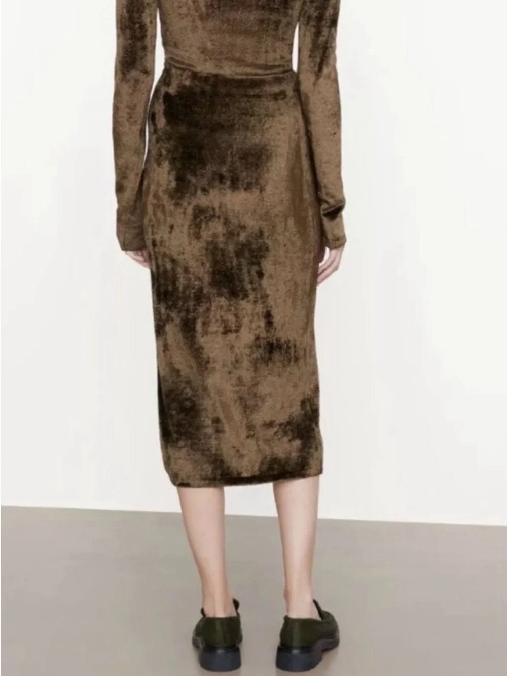 Vince Chenille Sweater & Skirt Set - Vine